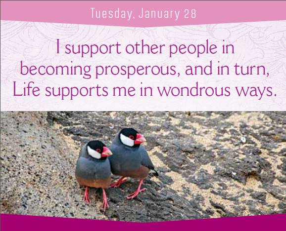 I support other people